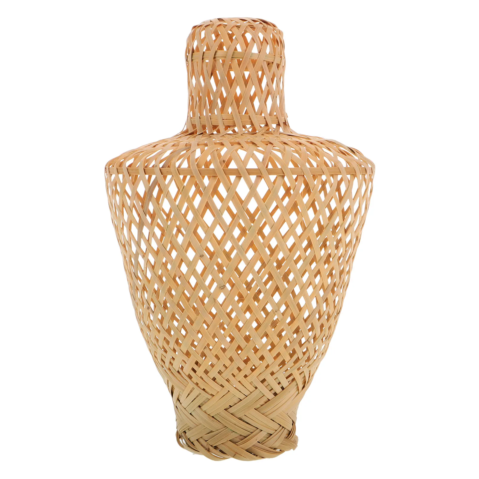 

Nordic Bamboo Lampshade Lantern Lamp Cover Wicker Light Fixture Outdoor Patio Garden Hanging Decorative Lanterns
