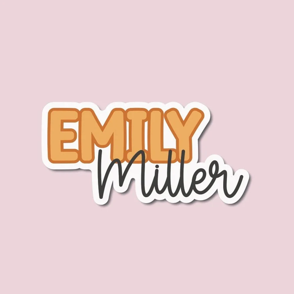 ملصق اسم شخصي، ملصق اسم مخصص، ملصق اسم باستيل، ملصق كمبيوتر محمول، ملصق زجاجة ماء