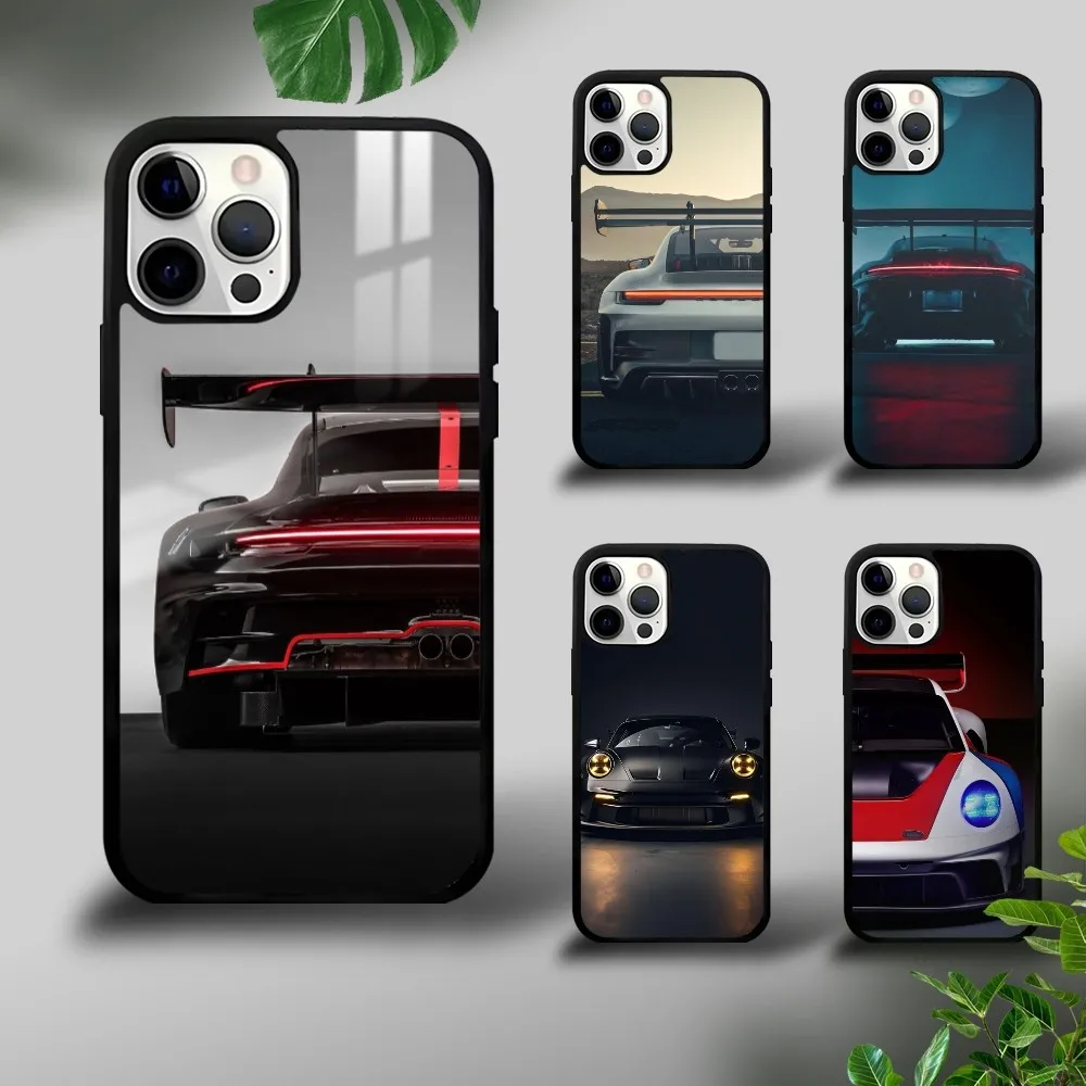 Sports GT3-RS Supercar-911 Phone Case For iPhone 16 15 14 13 12 11 Pro Xs Max Mini Plus Celulares Hard Funda