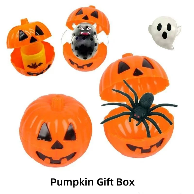 

2025 New 10/20pcs Halloween Pumpkin Candy Box - Mini Gift Snacks Container, Trick or Treat Party Decoration
