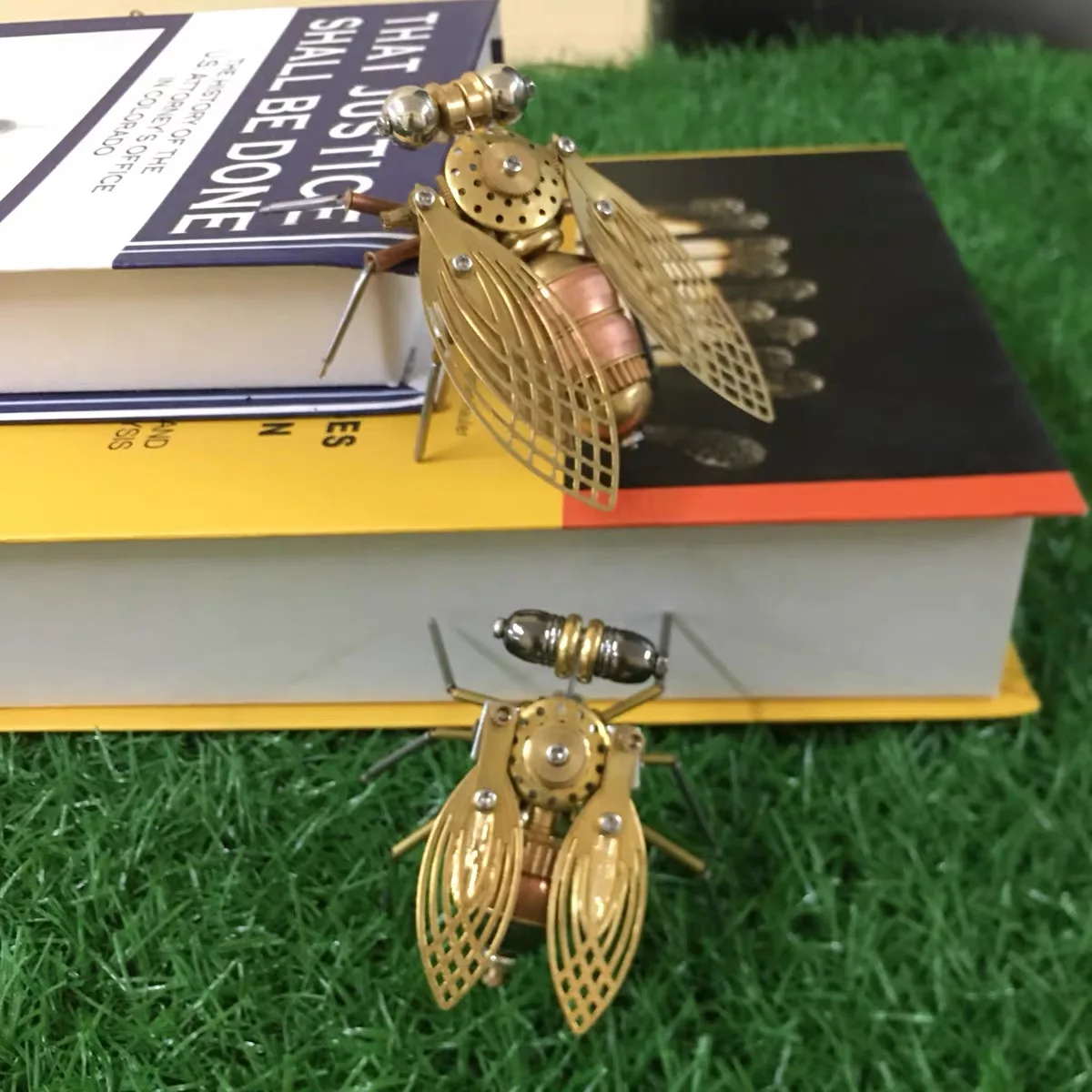 حشرة ميكانيكية ستيمبونك ، نموذج حشرات جيب كبير ، معدن يدوي الصنع ، حرف إبداعية ، هدية شخصية #5