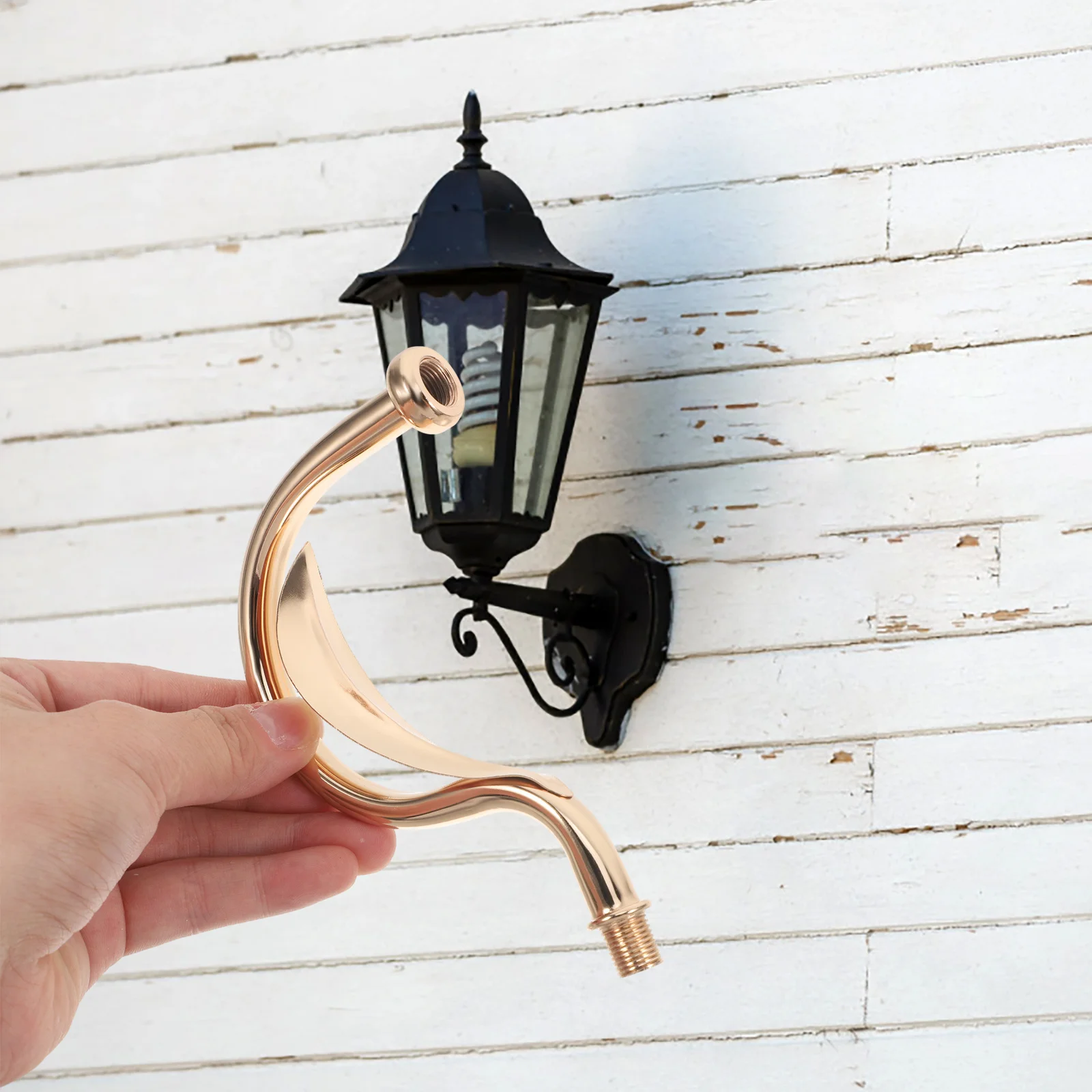 قضيب منحني معدني ملحقات الحائط الأجهزة لتقوم بها بنفسك تركيبة إضاءة إصلاح الممر الحديث غرفة نوم غرفة المعيشة استخدام مصباح #1