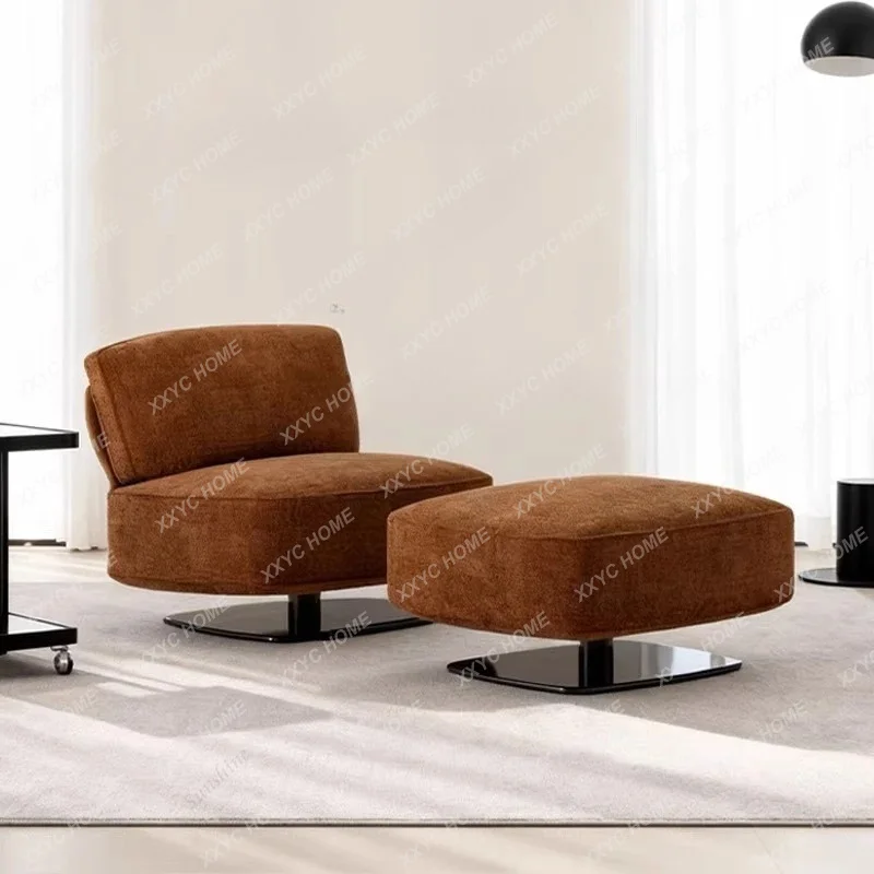

L luxury single sofa is a living room balcony rotating leisure hotel club negotiation