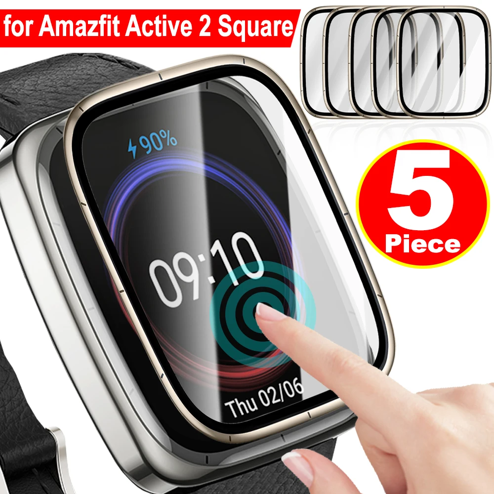 

Мягкие пленки для часов Amazfit Active 2, квадратные прозрачные защитные пленки от царапин, защитные пленки для Amazfit Active 2, квадратные
