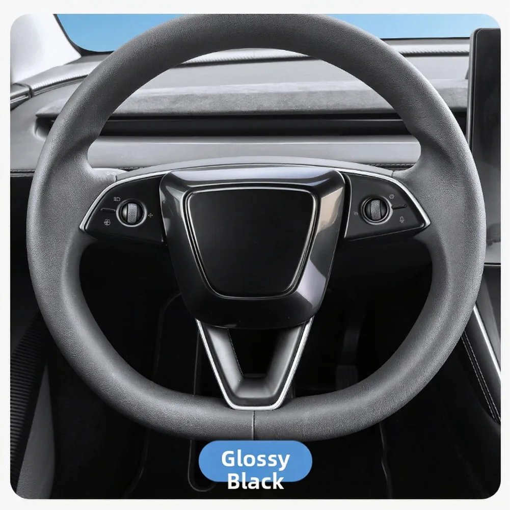 For Model for 3 Y for yl 2023 2026 Specific Interior Trim for Steering Wheel Buttons Made with Hard Carbon Fiber Structure