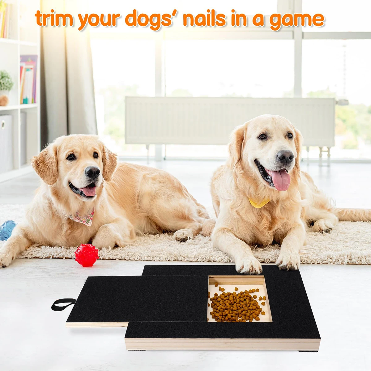 Wooden Pull Out Dog Scratching Board Abrasion Resistant Claw Repair Board Pet Supplies Sandpaper Scratching Board