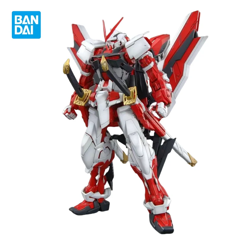 

Genuine BANDAI MG 1/100 MBF-P02 Astray Red Frame KAI Mobile Suit Gundam Assembled Model Movable Doll Collection Ornaments