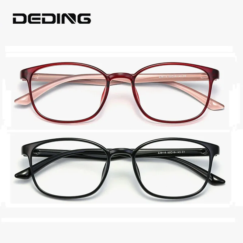 Utralight TR90 Glasses Frame Women Oval Optical Eyeglasses Men Myopia Hyperopia Prescription Eyewear DD1626