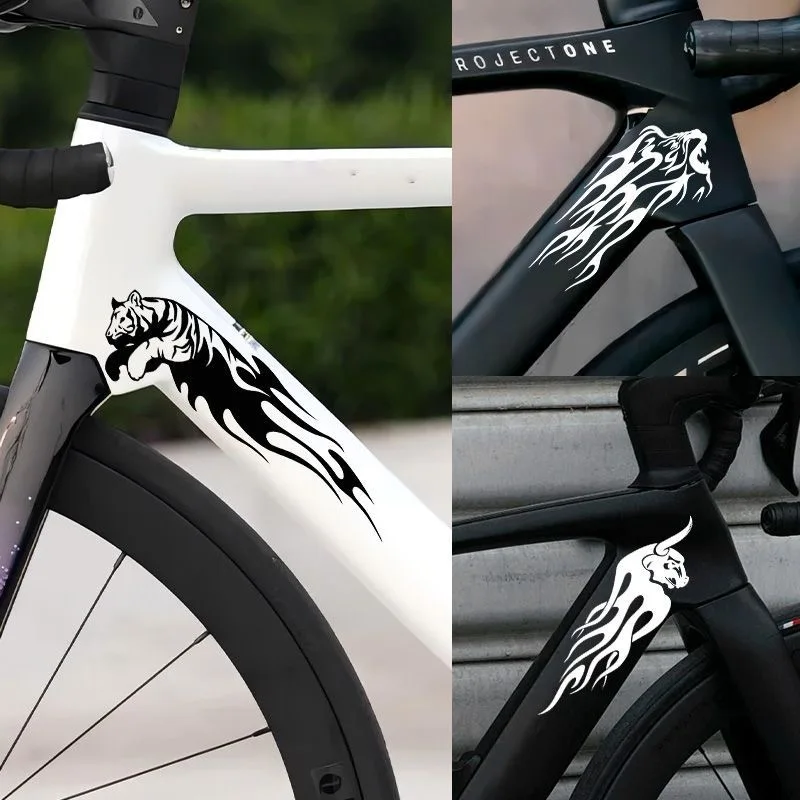 Cool Bike Stickers Ideas Custom Animal Pattern Frame Stickers Mountain Bike Painting Stickers Road Bike Stickers