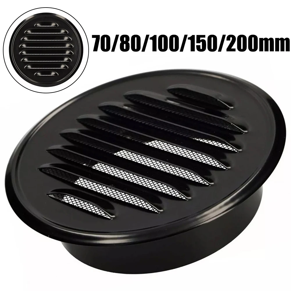 1pc 70-200mm Stainless Steel Round Vent Grille Wall Duct Air Outlet Cover For Home Kitchen Pipe Ventilation Tool