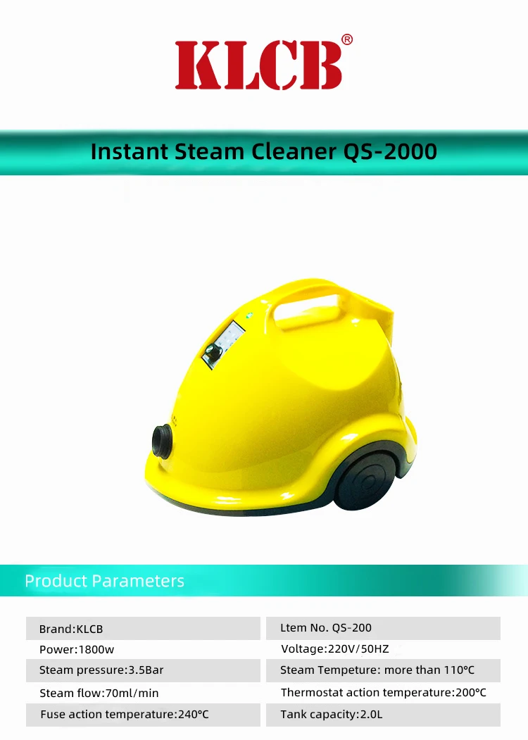 Car Detailing Steam Cleaner Water Tank Portable Electric Steam Cleaner for Car Wash