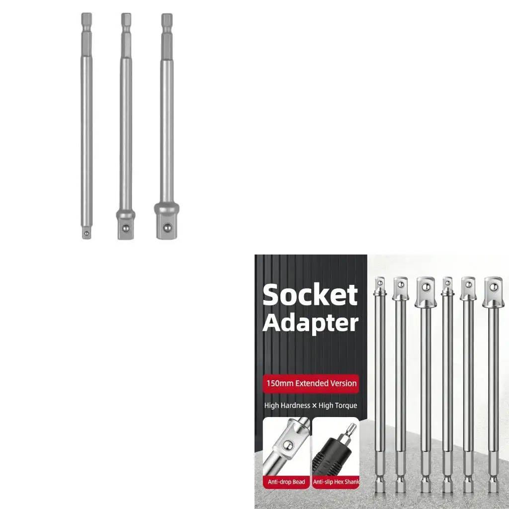  Square Drive Socket Adapter Extension Bar Set Of 3 For Home Workshop Use