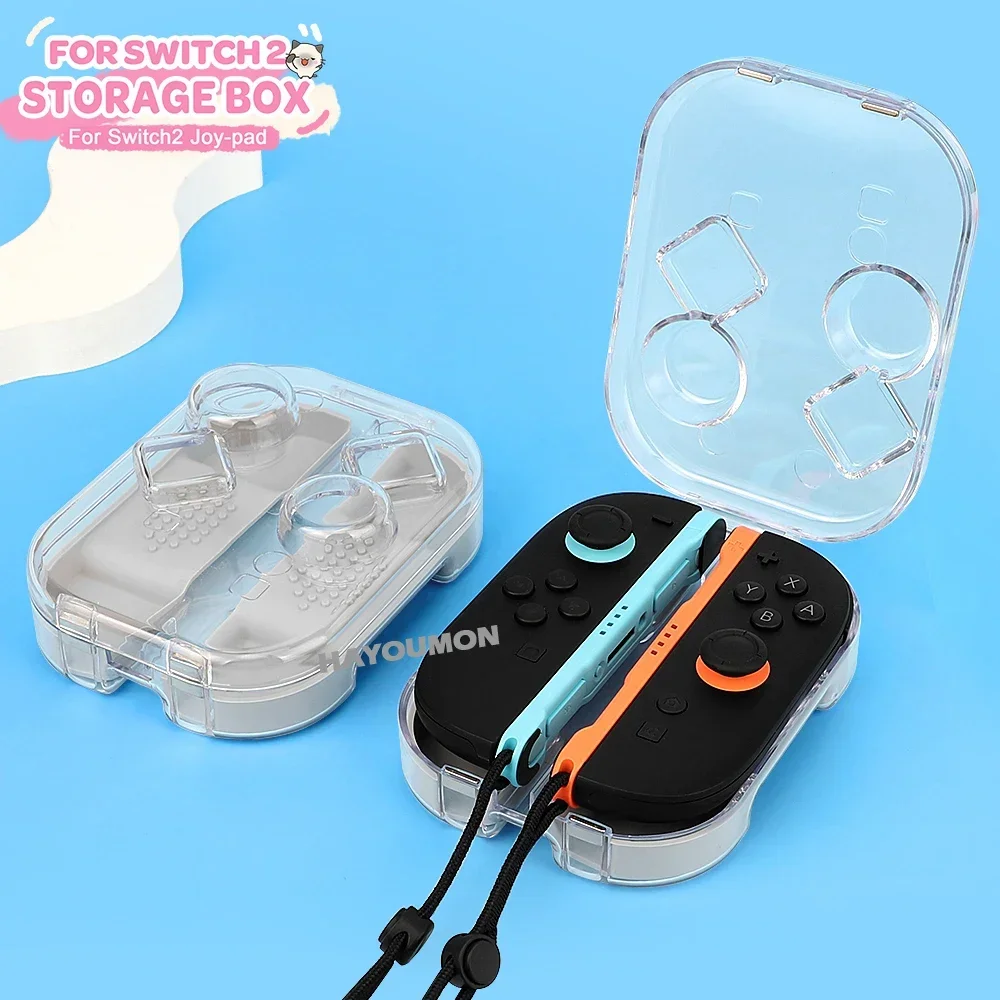 Transparente Staubschutz-Schutzhülle für Switch 2 Joypad (links und rechts) – Klares Zubehör für Switch 2 Spiele