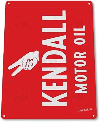 1p,Retro Metal tin Sign Funny Kendall Motor Oil Art Garage Shop Store Cave Sign For Home Cave Garage bar Wall Decoration Vintage