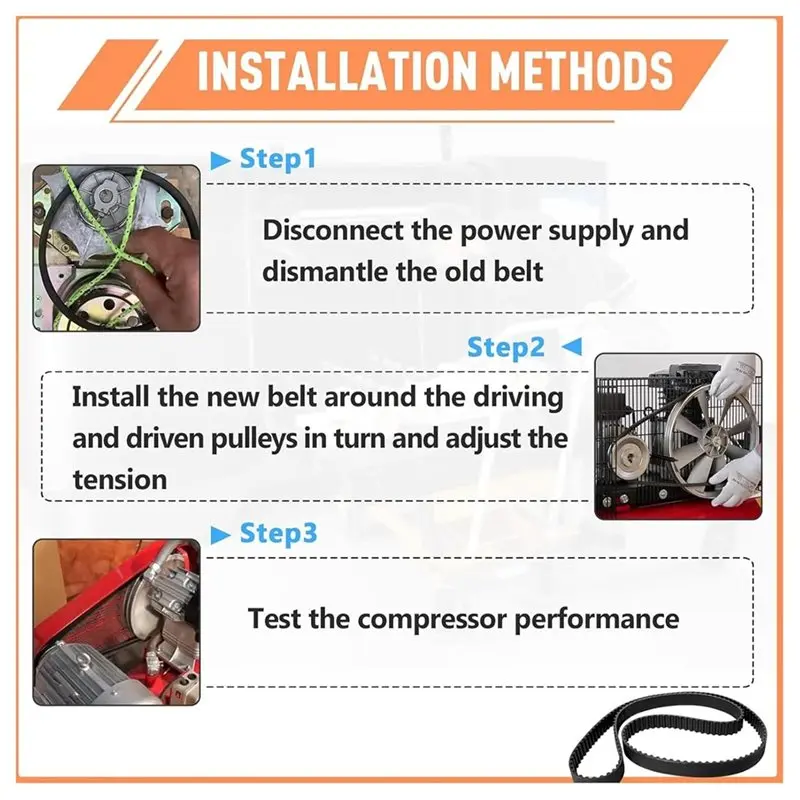 2025 Trend OF60150HA Replacement Belt-2Pcs For Ridgid Compressors-Fits OF60150HA OF60150HB OF60150HBT Models