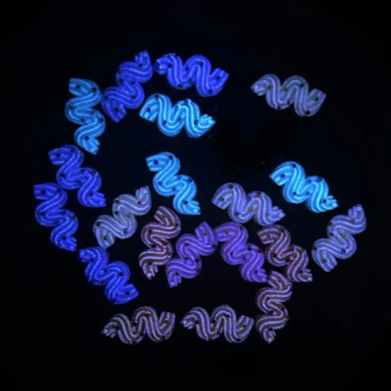 20PCS Luminous Resin 3D Nail Charms Mixed Colors Cream Strip Decor for DIY Manicure Nail Art Starter Kits Accessory