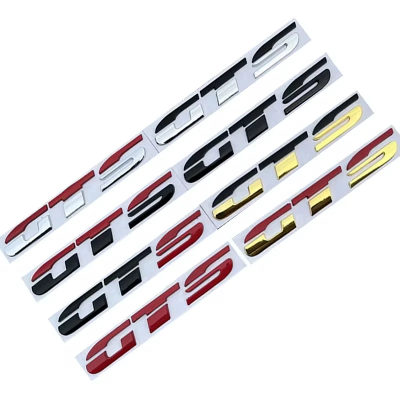 المعادن GTS شعار جسم السيارة ملصق الخلفي الجذع الذيل شارة تعديل مائي لفولكس واجن لاماندو شيروكو بولو جولف بورا جيتا