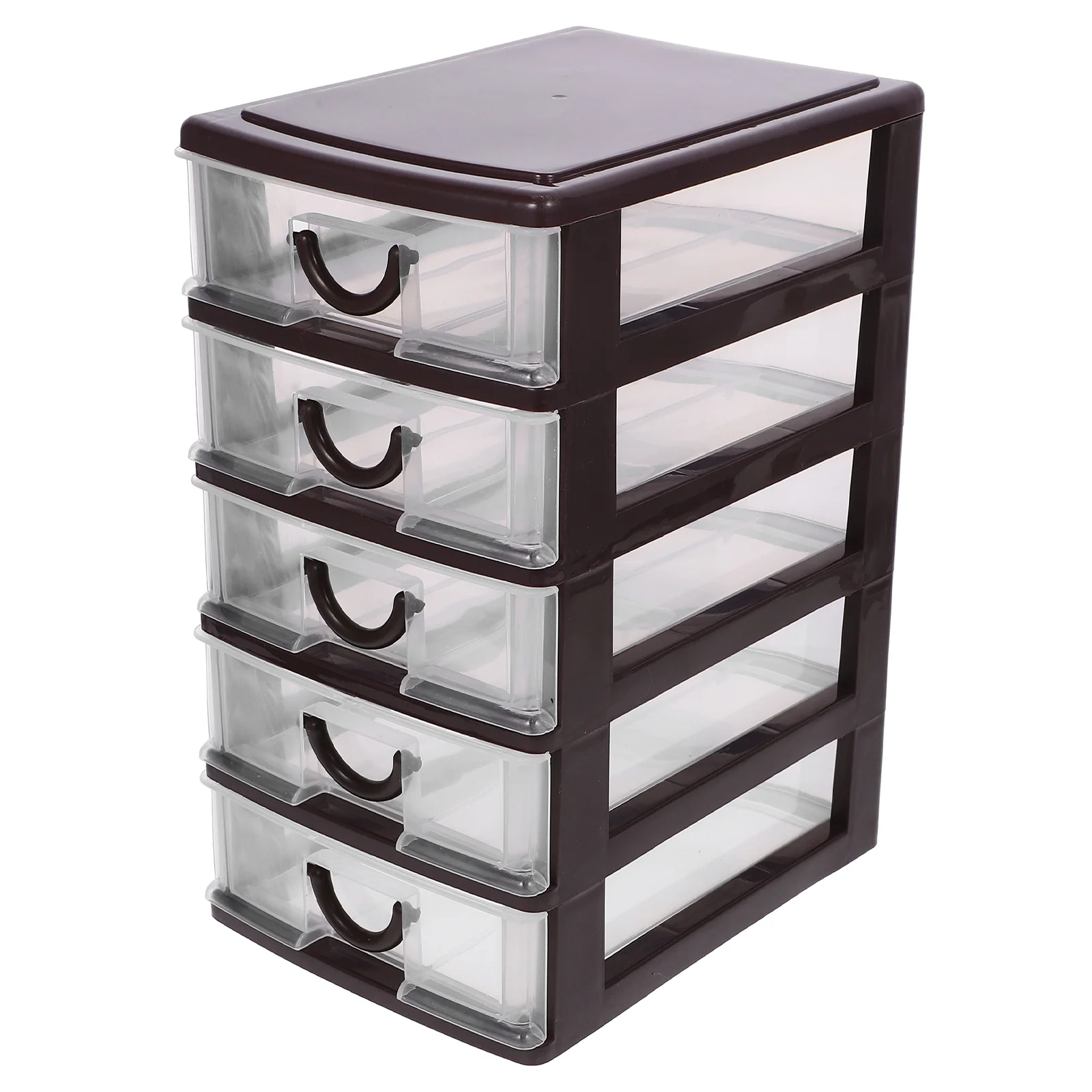 

Storage Box Makeup Holder Table Cabinet Desktop Drawers Plastic Organizer Shelf Small with Office Case