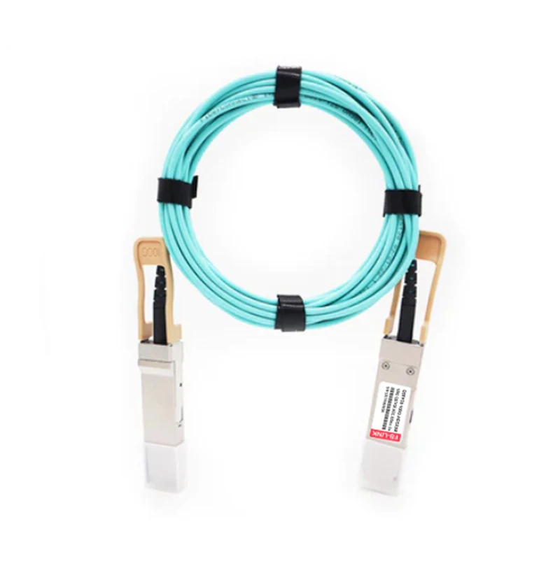 Imagem -02 - Lszh-cabo Óptico Ativo 100g Qsfp28 a Qsfp28 Om3 15 20m Compatível com Millenox Mikrotik Switch