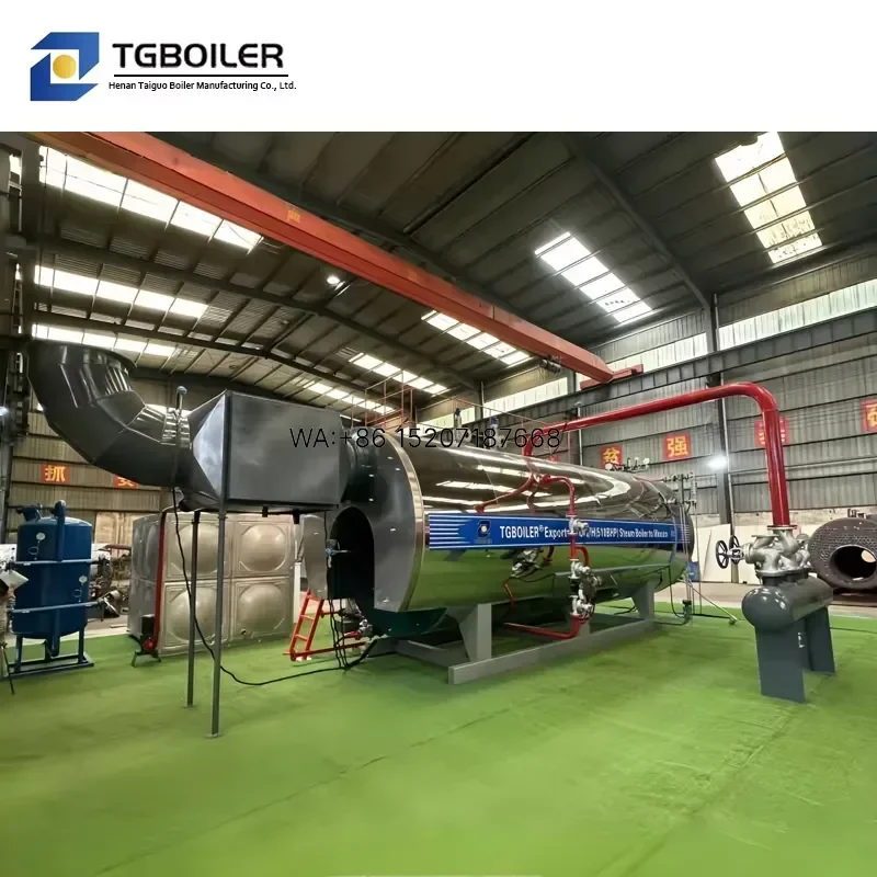 Wmwmnu for Taiguo Industrial Horizontal High Pressure Fire Tube Steam Boiler Natural Gas LPG Oil Fired 1-20 Ton