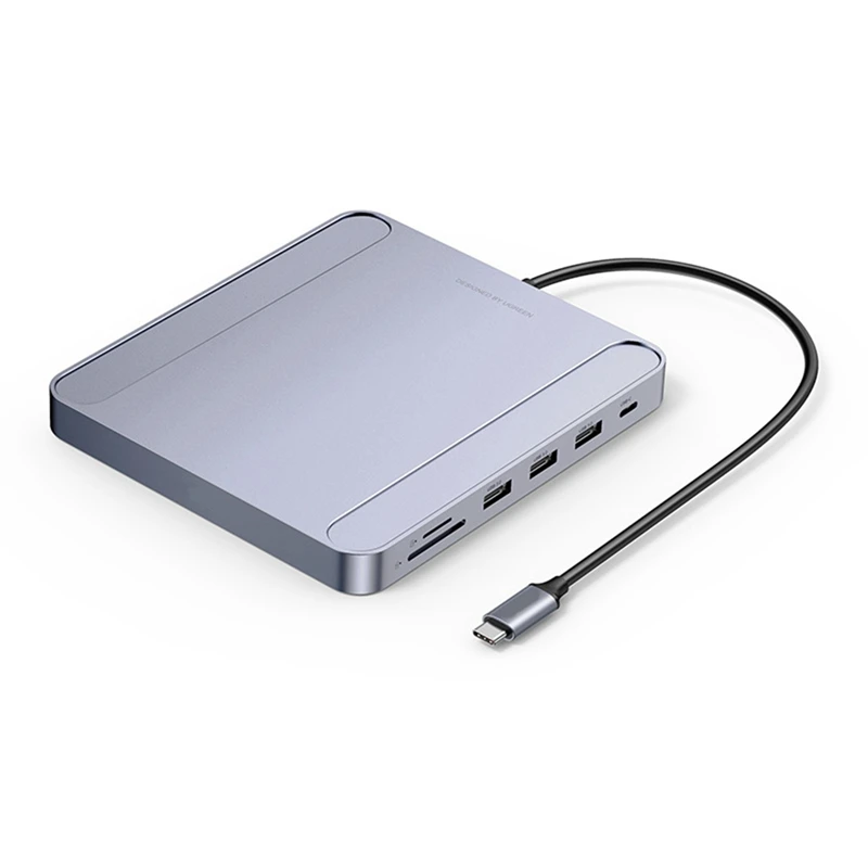 

USB C Hub 7In1 Docking Station Type-C To Gigabit Network Card 3-Port USB Card Reader For Imac 2021 Imac Accessories