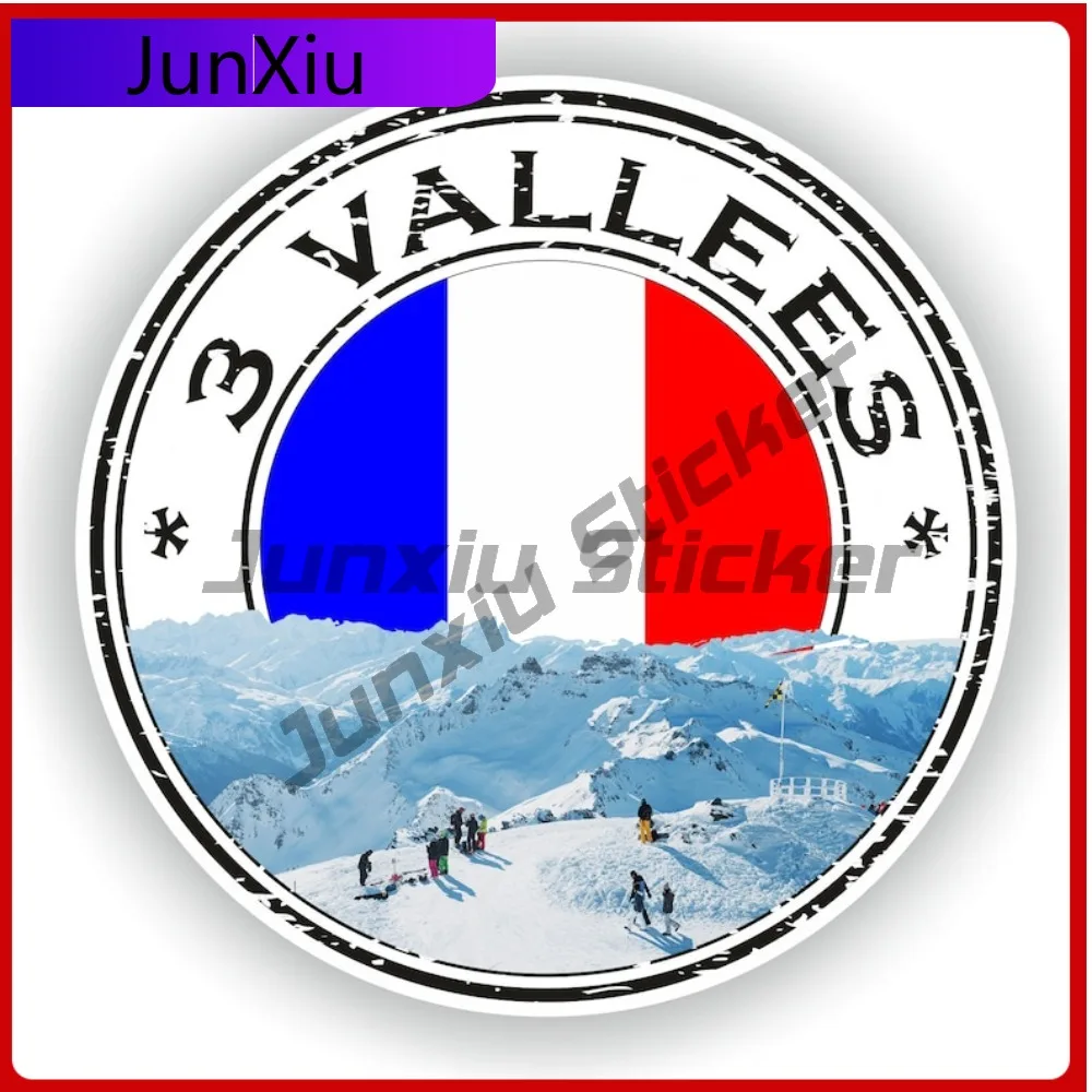 

3 Vallees Seal Round Flag Personality Auto Decor Designed For Use On Car Body Bumper And Windows