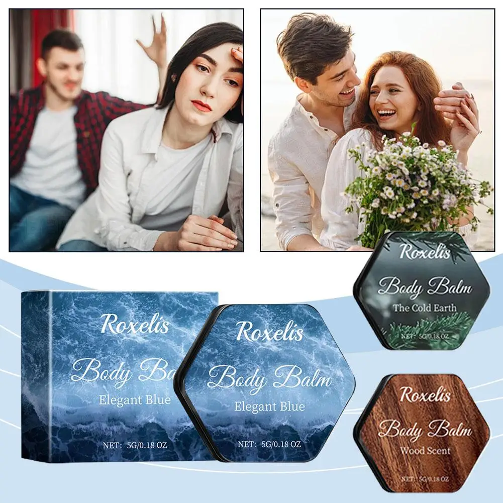 5g Portable Solid Parfum Balm Women Long-Lasting Natural Woody Body Scent Stick Travel-Friendly Fresh Protable Fragrance Cream