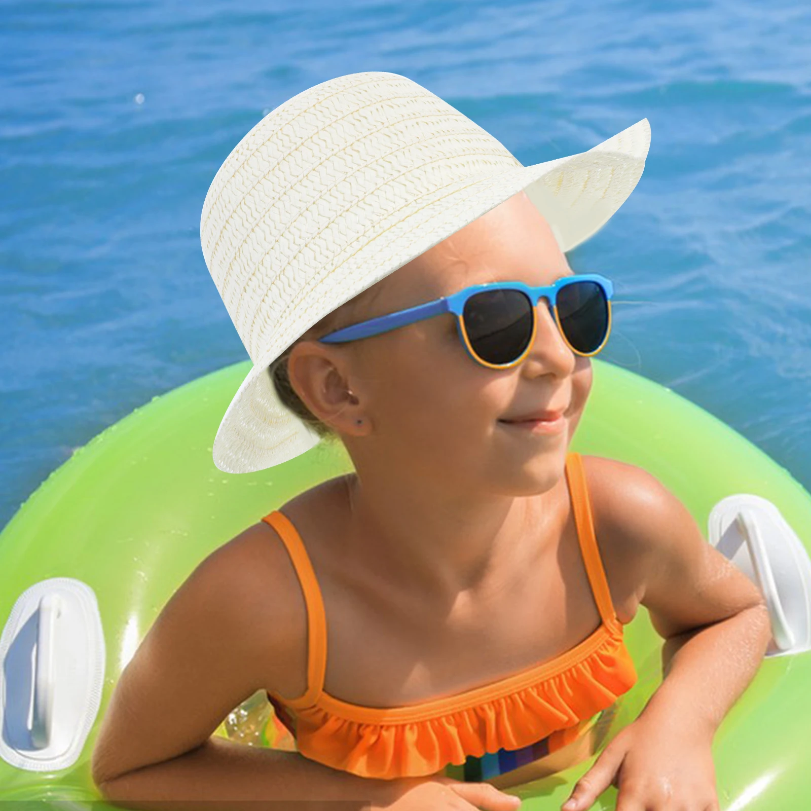 

3 Pcs Drawing Straw Hat DIY Craft Hats Photo Prop Has Mini Model Miniature for Crafts Small