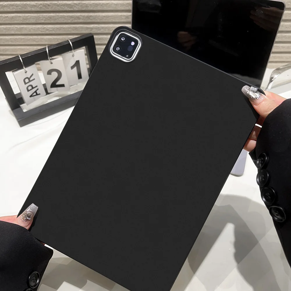 

Black Tablet Case For iPad 2 3 4 9.7 2017 2018 Mini 1 2 3 4 8.3 Pro 10.5 Air 2019 Pro 11 2018 2024 12.9 Pro13 Case Soft Silicone