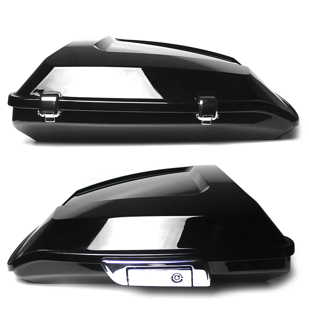 Slim Style Top Case Plastic Motorcycles Chopped Pack Trunk Box Rear for Touring