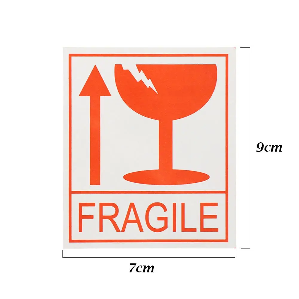 60pcs/lot Fragile Warning Label Sticker Hazard Warning Sign Handle With Care Keep Express Label Adhesive