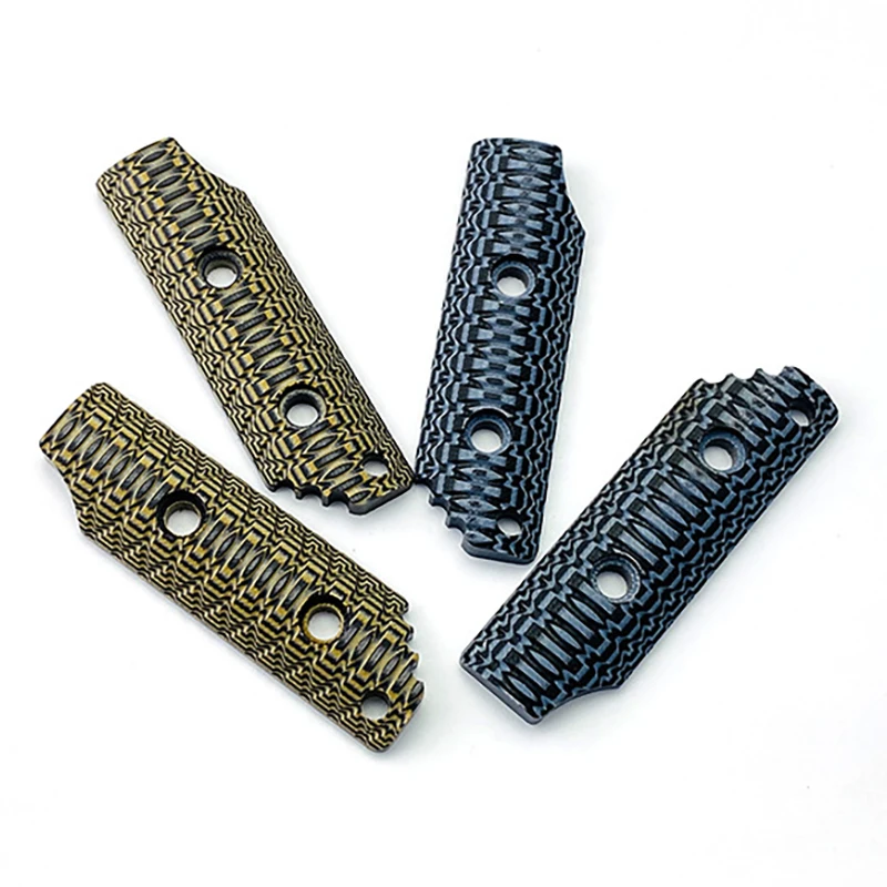 10 Colors G10 Monkey Edge FRAG Pattern Small Size Grips Scales For Strider Fixed Blades SA SA-L DB DB-L PR LD DL EB/DB Models