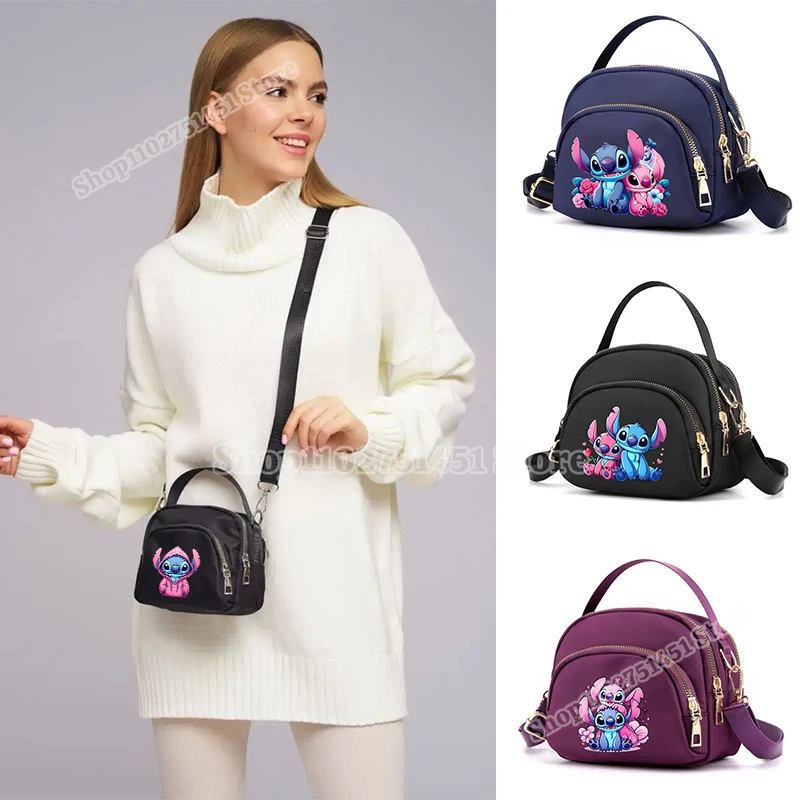 

Многофункциональная сумка-тоут Disney Stitch, сумка на плечо, женские сумки с верхней ручкой, кошельки для хранения ключей, сумка через плечо для мобильного телефона