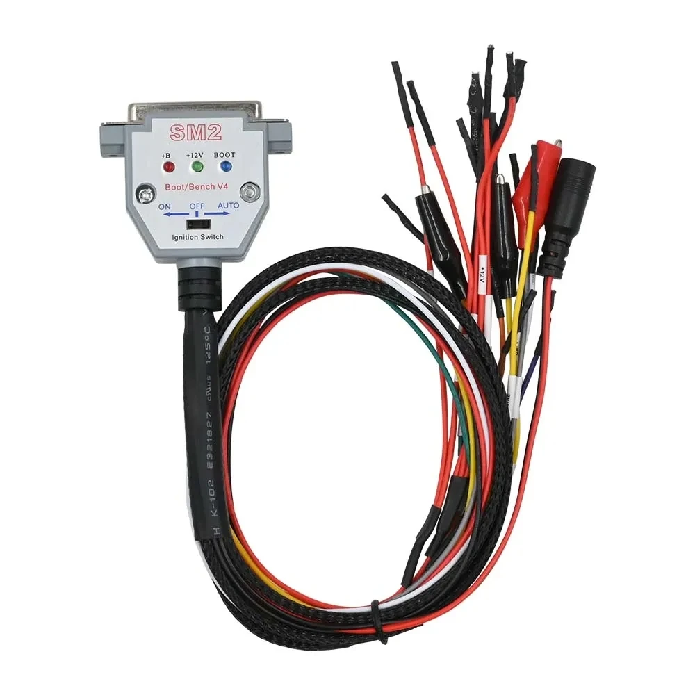 For SM2 Pro 3 LED Lights Boot Bench Cable DB25 ECU Bench Pinout Cable for VCI Read and Write ECU KLINE CAN-L CAN-H For