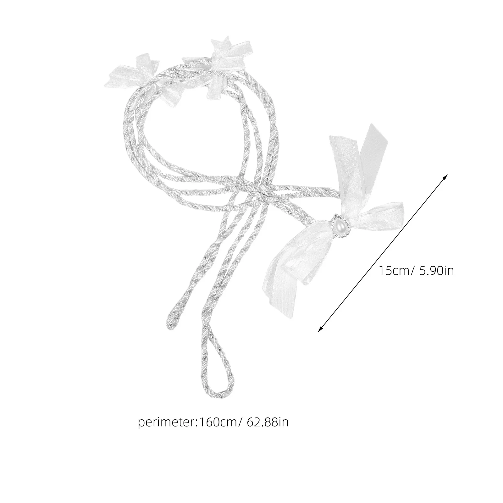 حبل لاسو الزفاف - حبل إيقاع يدوي أنيق للاحتفال - حبل توحيد الزفاف قابل لإعادة الاستخدام مع المعلقات - الزواج التقليدي #3