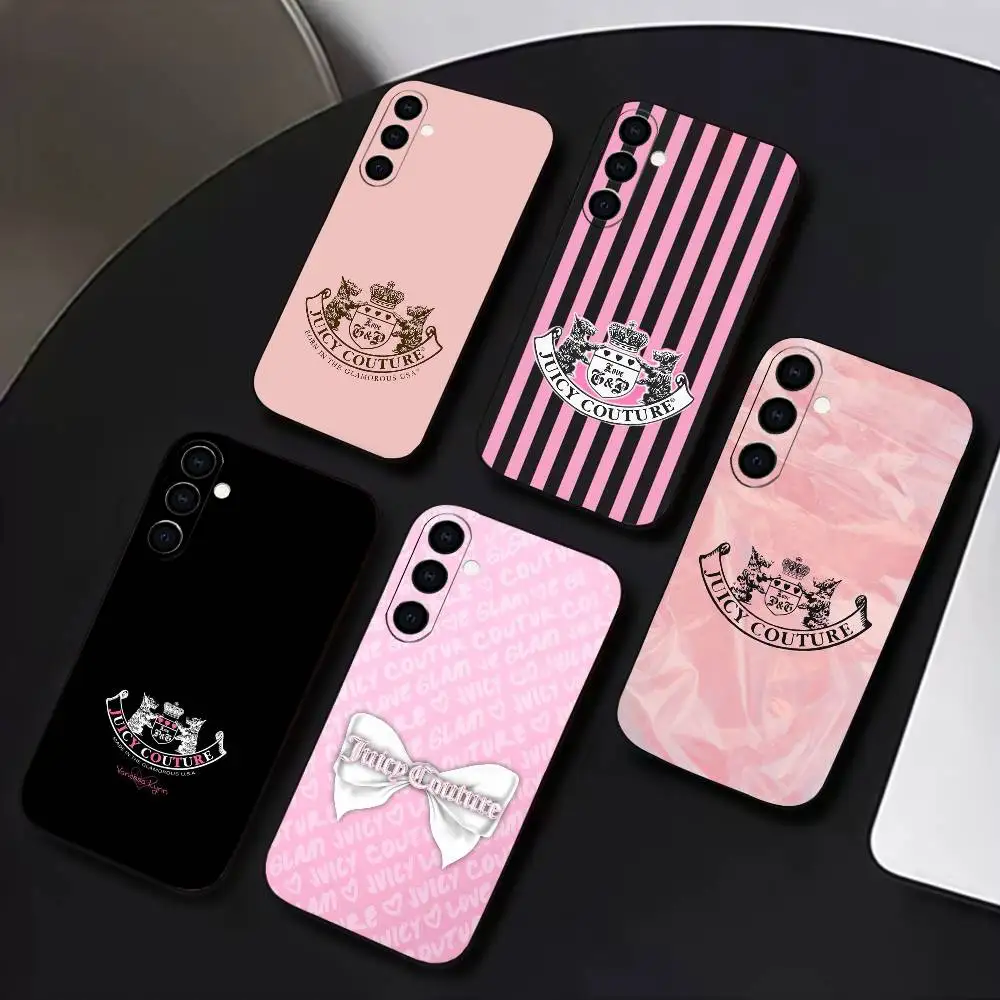 

Pink J-Juicy C-Couture Phone Case Silicone Soft For Samsung Galaxy A73,A72,A71,A70,A53,A52,A51