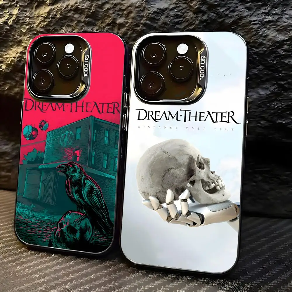 Hot Rock D-Dream Theater Phone Case IMD Colorful Silver Suitable soft case for iPhone17 16 15 14 13 12 11 Pro Max