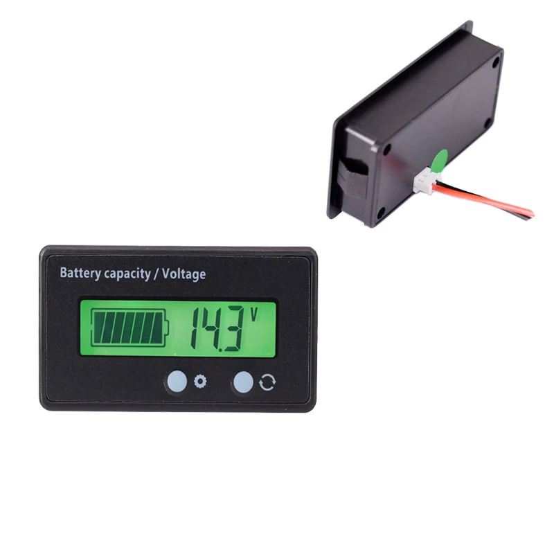 Lithium battery voltage power display LCD electric battery car Car battery display table 12V24V48V