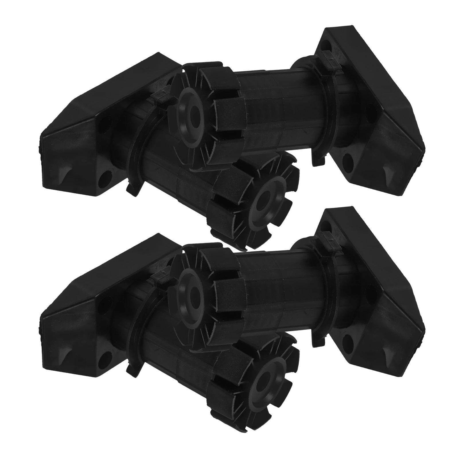 

4pcs Cabinet Feet Adjustable Leveling Legs for Cupboard Closets Black Thickened Plastic Support Kitchen Bathroom Wardrobe