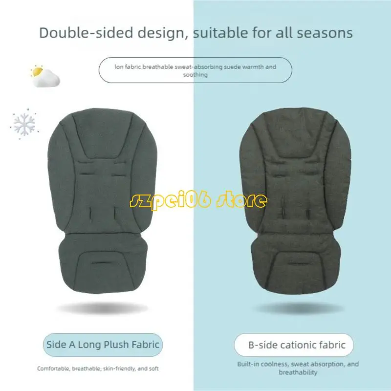 Bantalan Kursi Kereta Bayi 45BF Desain 2 Sisi Kompatibilitas Musim Dingin Musim Panas Dengan Sebagian Besar Merek