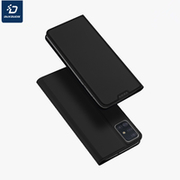 DUX DUCIS-Ultrathin Leather Wallet Flip Case for Samsung Galaxy A51 Magnetic Skin Card Slot Fall prevention  Phone Cover