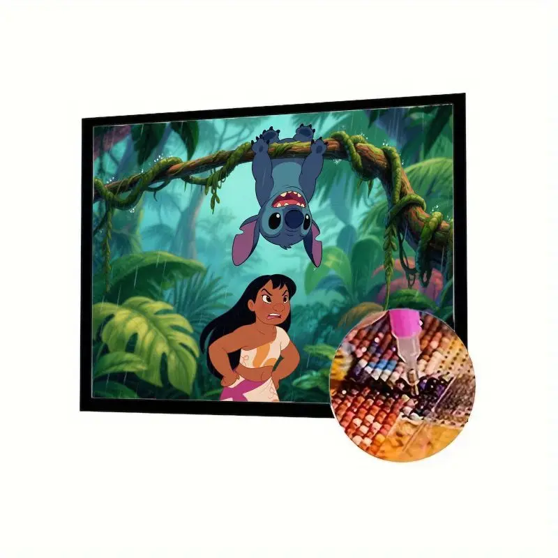 

1 шт. Disney Lilo & Stitch Jungle Adventure 5D набор для алмазной живописи - полная дрель DIY Rhinestone Вышивка Ремесло для взрослых и детей B