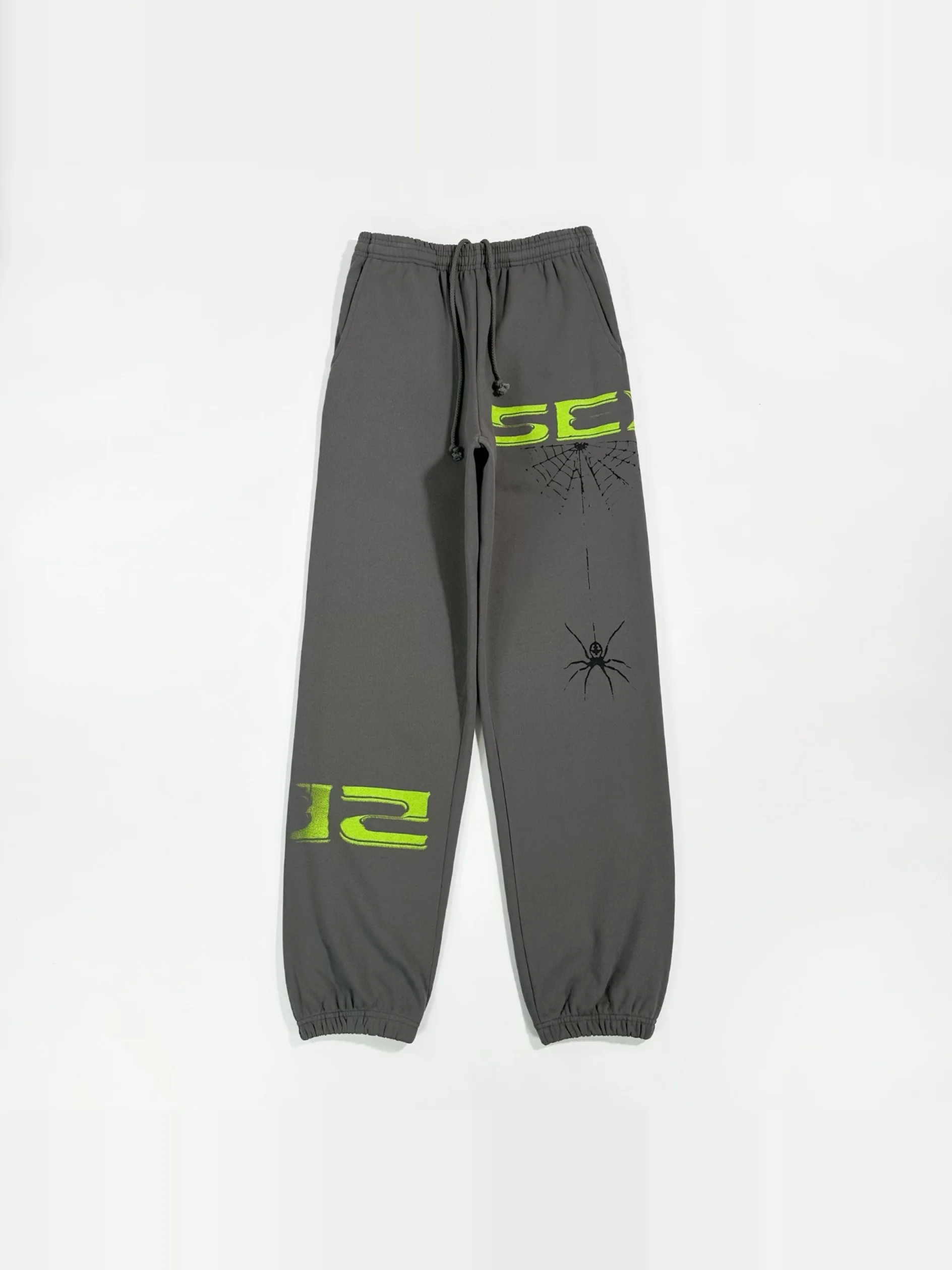 

5EX Spider Web High Street Hip Hop Cuffed Sweatpants Long Trousers Street Sle Fce Lined Youth Casual Pants