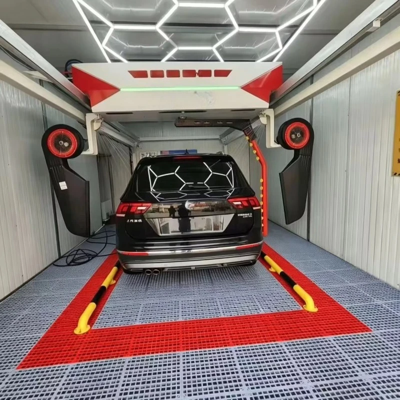 CE Electric Touchless Gantry Car Wash Machine 360 High Pressure Stainless Steel Customizable Gas Station Commercial