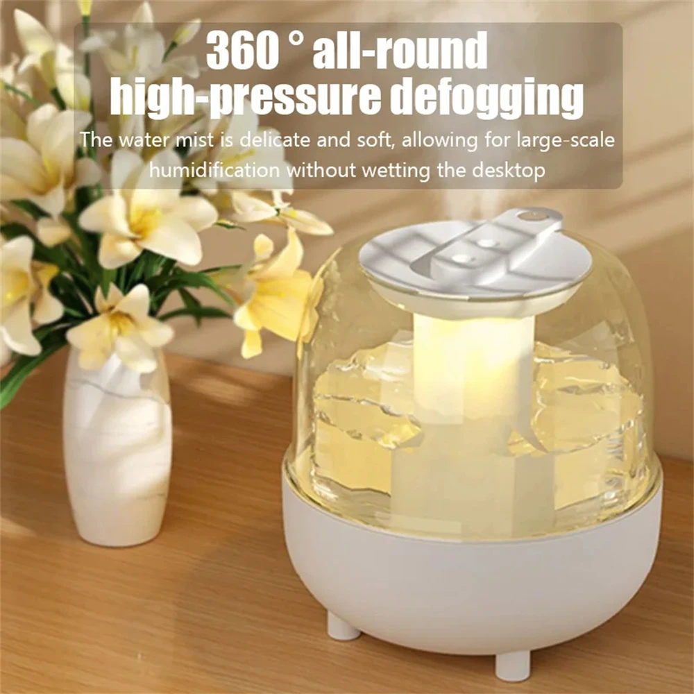 4L Air Humidifier 2 Spray Nozzle Mode Mist Maker Perfume Aroma Diffuser Home Office Large Capacity Color Night Light Purifier image 2