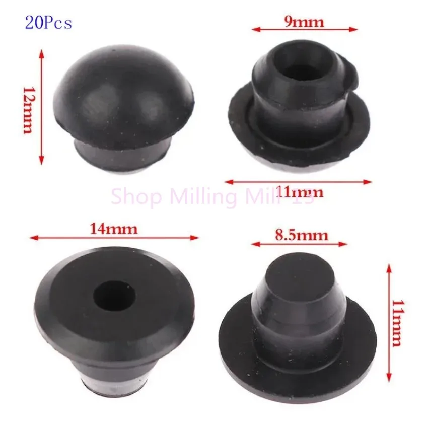 20pcs Floor Jack Plugs Floor Jack Oil Filler Plugs Rubber Hydraulic Filler Bung