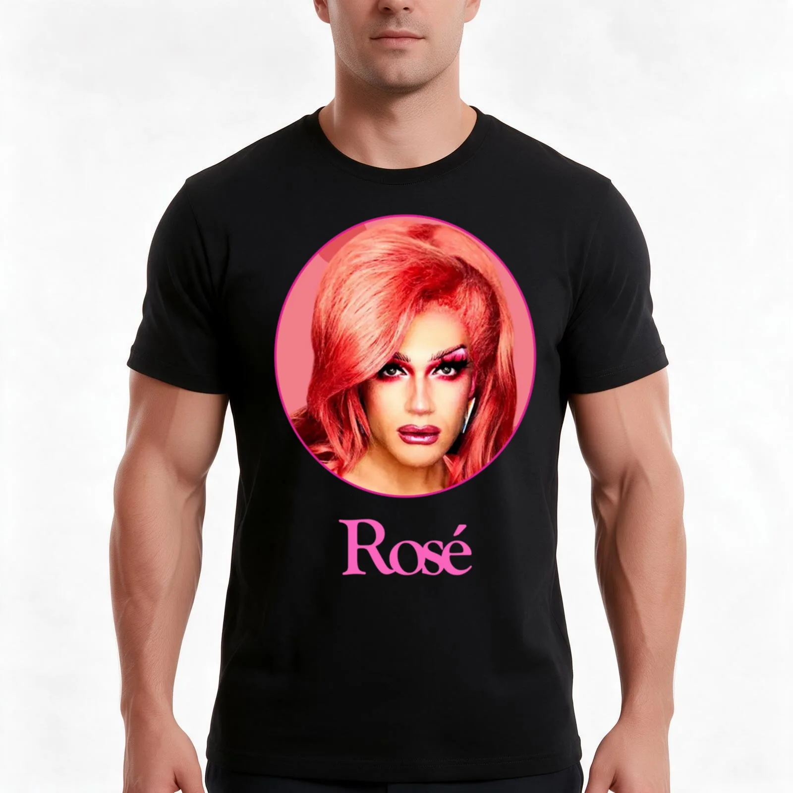 The Rosé T-Shirt Summer Casual Cotton Tee Oversized Streetwear Tops Vintage Graphic Print Loose Fit Short Sleeve