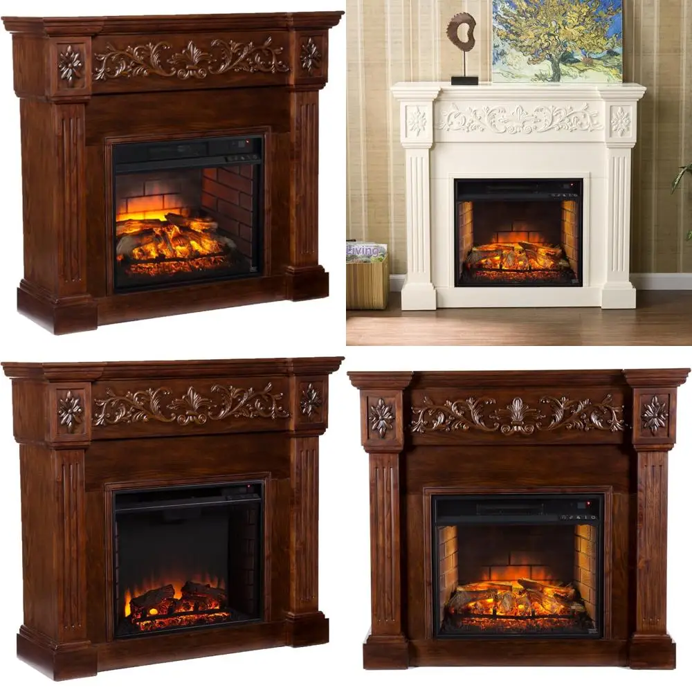 

Электрический камин для эспрессо Calvert Style от Southern Enterprises - Мебель SEI