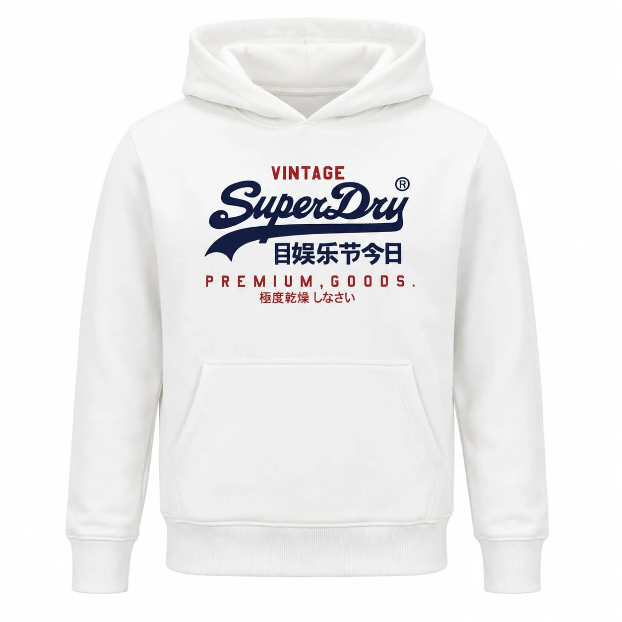 Vintage Superdry Japanese Autumn Winter Casual Style Men hooded sweatshirt Women Boys coat Top Parent Child Kid 's Cotton Hoodie