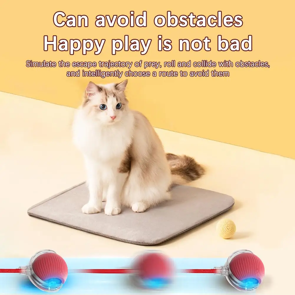 Cat Rolling Ball Interactive Cat Toy Ball Super Drive With Bird Chirping Motion Activated Sensor Pet Kitten Cat Teasing Game Toy